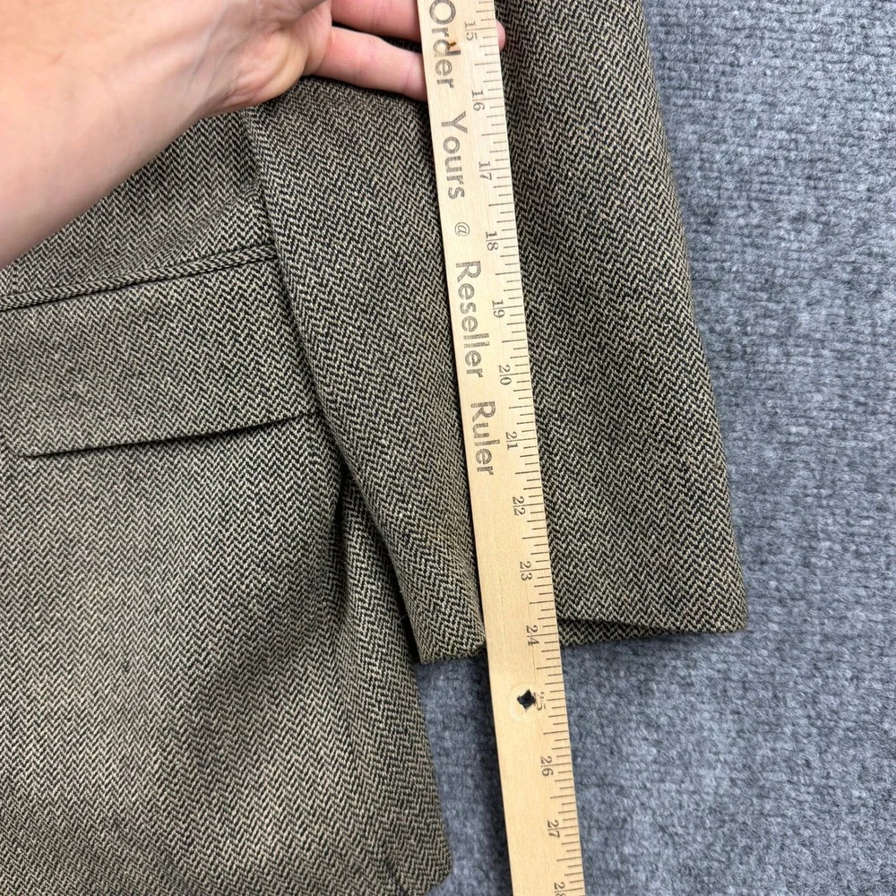 Polo University Club Blazer Mens 40R Brown Silk Wool Herringbone Ralph Lauren